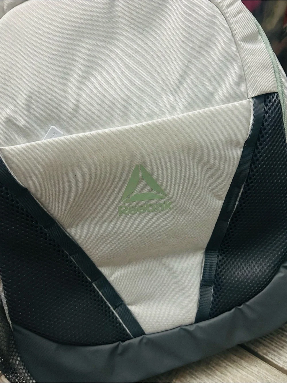 Reebok 18” Maisie Backpack Gray and Mint NWT